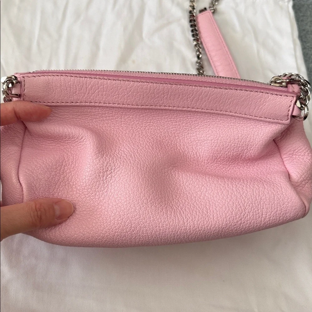 Givenchy Mini Pandora Pink Crossbody Bag with Chain Strap - Picture 8 of 10